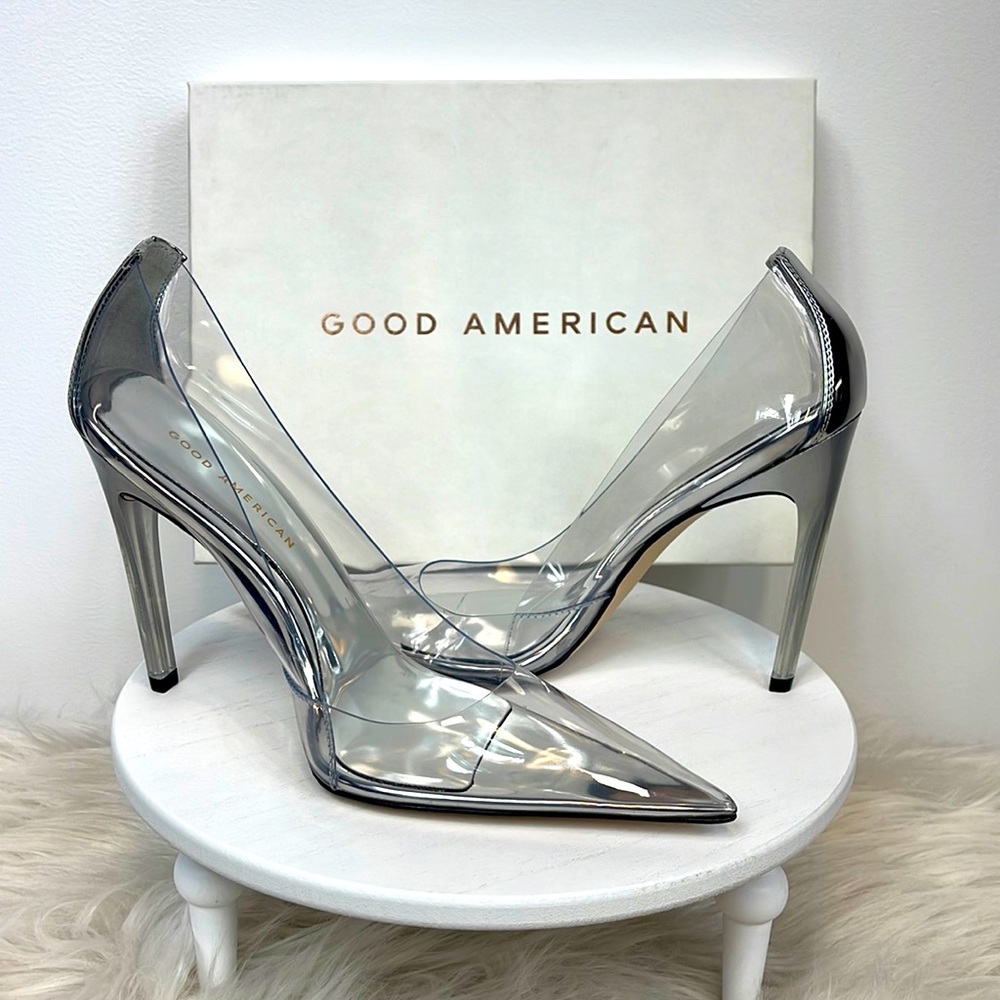 NIB Good American Clear Pumps Size 9.5